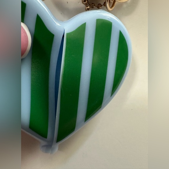 Kate Spade x Target Striped Heart Purse Coin Charm keychain - Picture 7 of 9